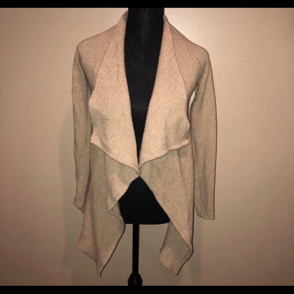 XS Express Tan Cardigan, good condition